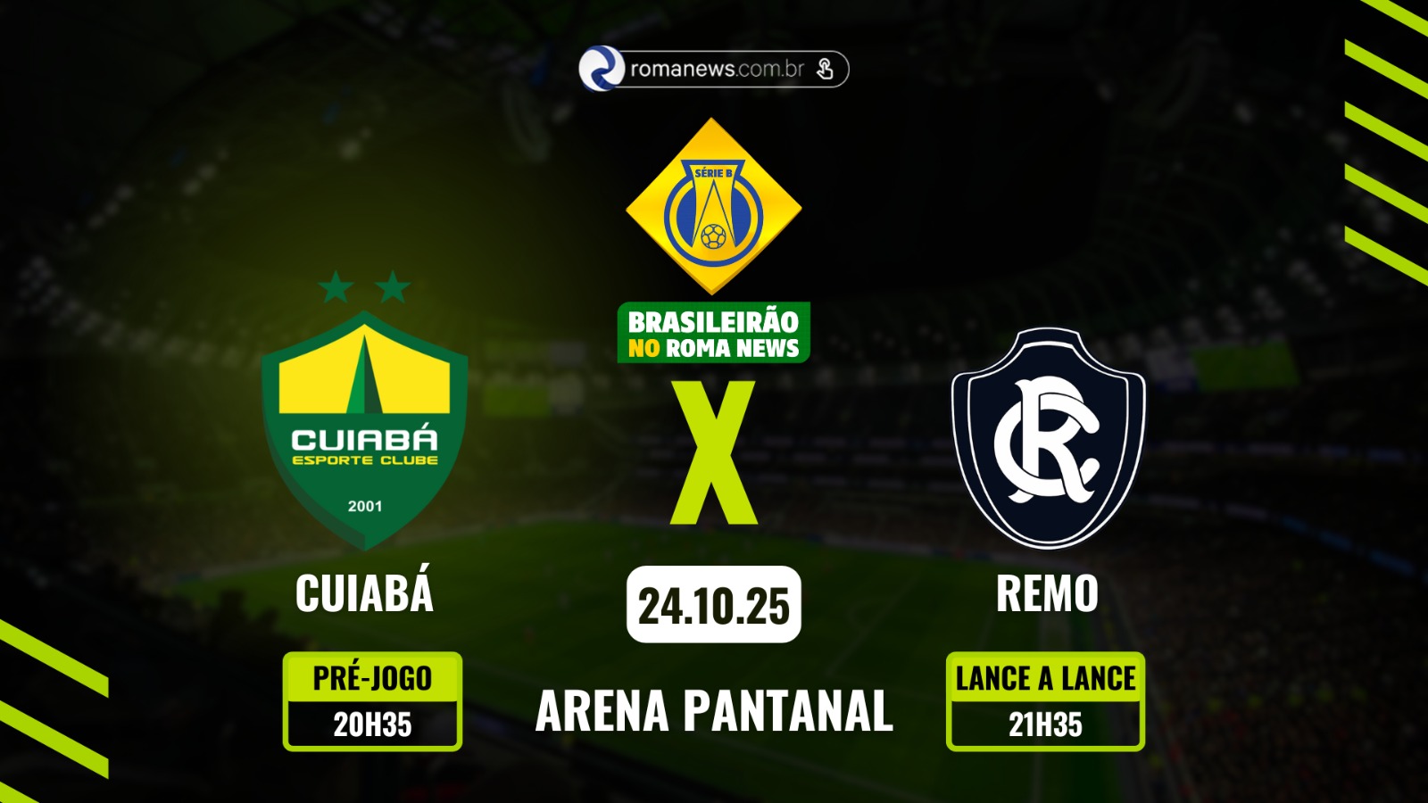 Roma News faz a cobertura do jogo em tempo real - 
