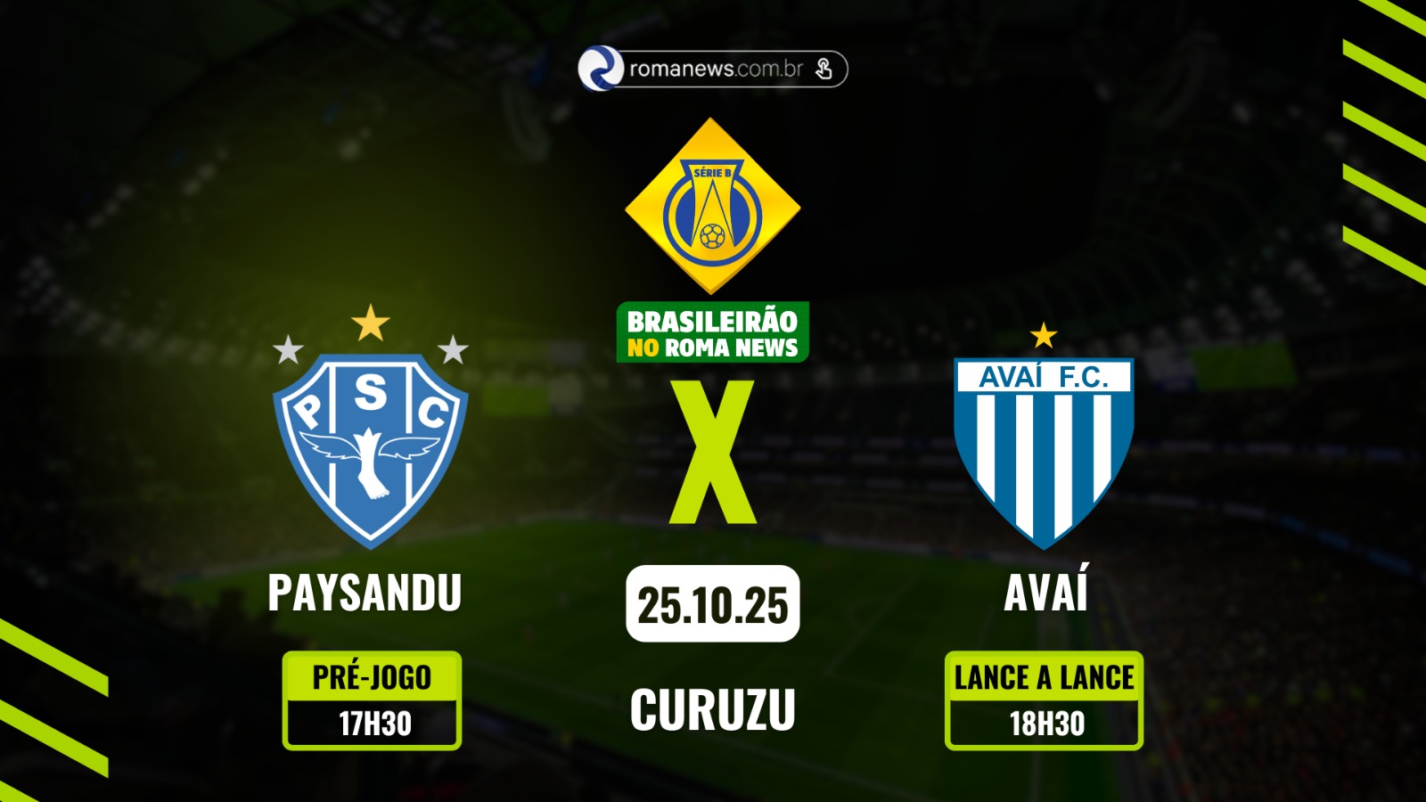 Imagem - Veja como foi a derrota do Paysandu para o Avaí na Curuzu; jogo foi válido pela 34ª rodada da Série B