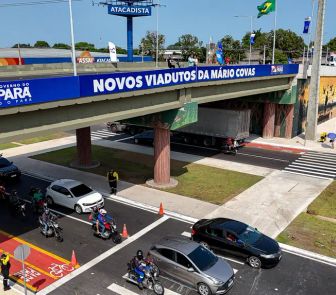 Imagem - Governo do Pará entrega de novo viaduto da Mário Covas em Belém