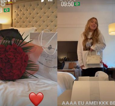 Imagem - Em Madrid, Vírginia é recebida por Vini Jr com ‘presentinho’ de quase R$ 30 mil