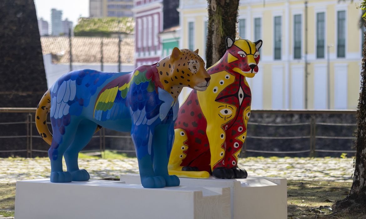 As esculturas ficarão expostas até 30 de novembro.
