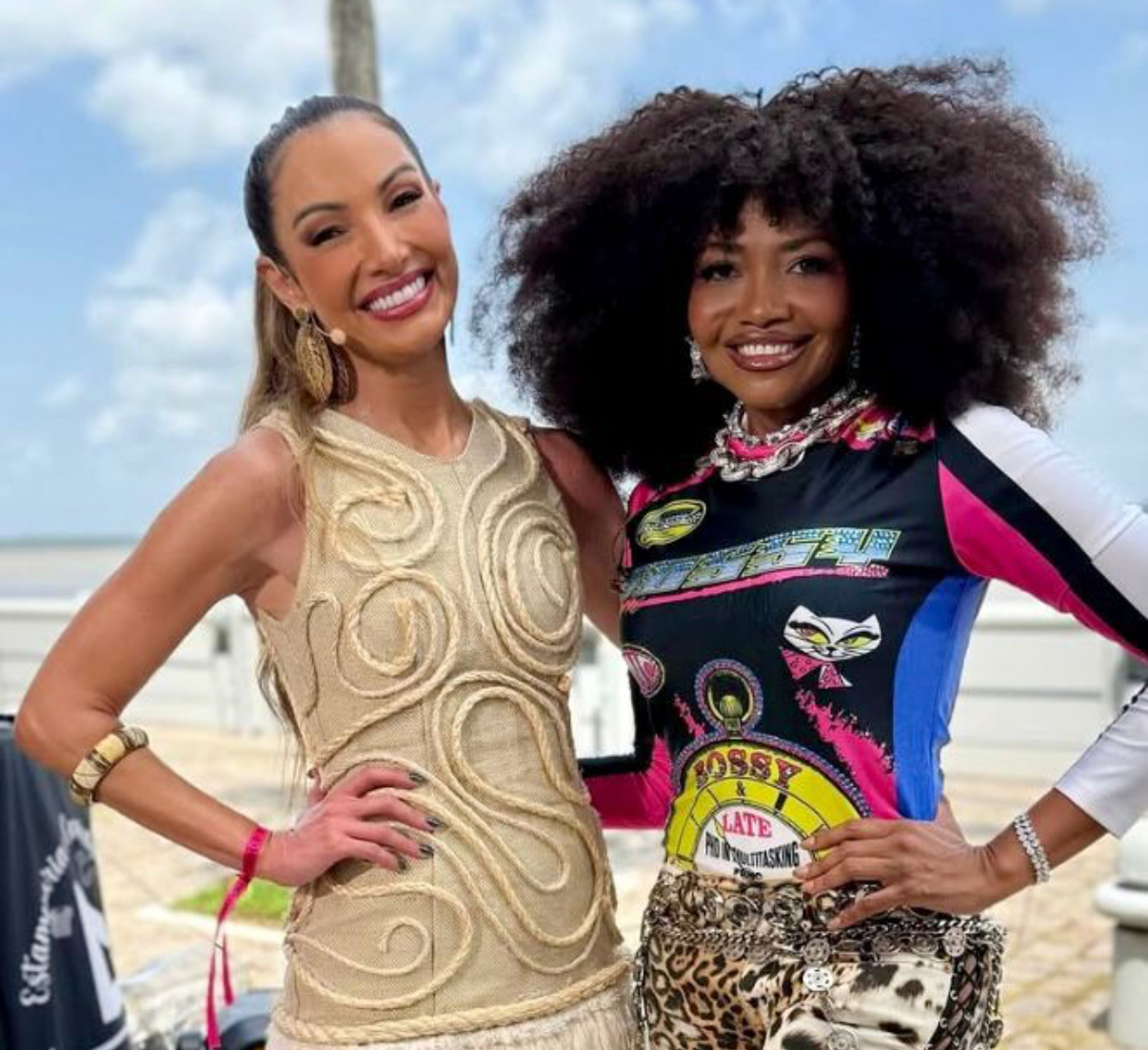 Patrícia Poeta, apresentadora do programa “Encontro”, e Gaby Amarantos