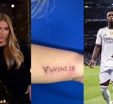 Imagem - Fã tatua iniciais de Virginia e Vini Jr em homenagem ao casal