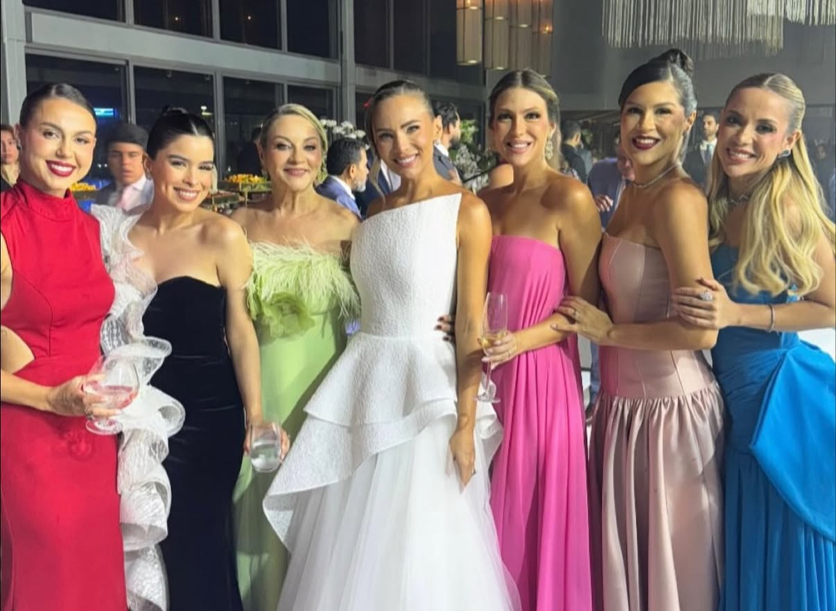 A noiva e suas belas madrinhas