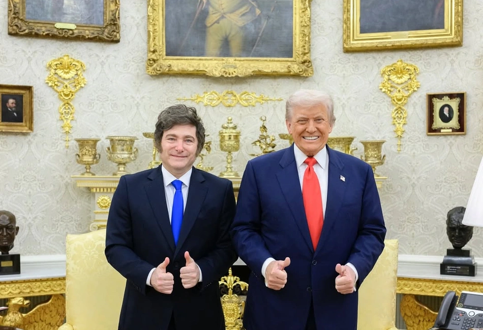 (O presidente dos Estados Unidos, Donald Trump, elogiou nesta segunda-feira (27), o presidente da Argentina, Javier Milei, pela vitória nas eleições legislativas.)