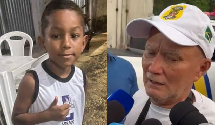 Paulo Guilherme de 6 anos// Perito da Polícia Científica Benedito Leão