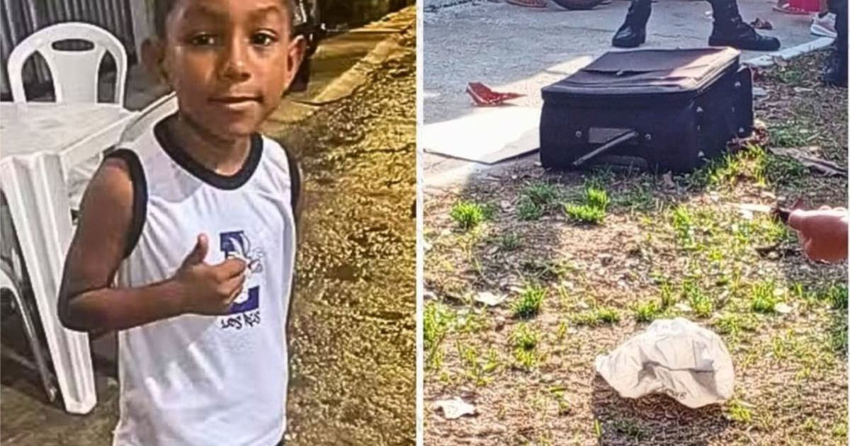 O corpo de Paulo Guilherme da Silva Guerra, de 6 anos, foi liberado pelo IML.