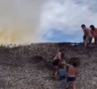 Imagem - Vídeo: oca de influenciador indígena pega fogo no MT