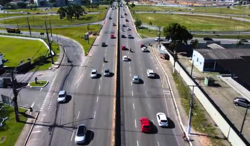 Interrupção temporária do tráfego permitirá posicionamento de estrutura elevada nas proximidades do Parque Urbano São Joaquim