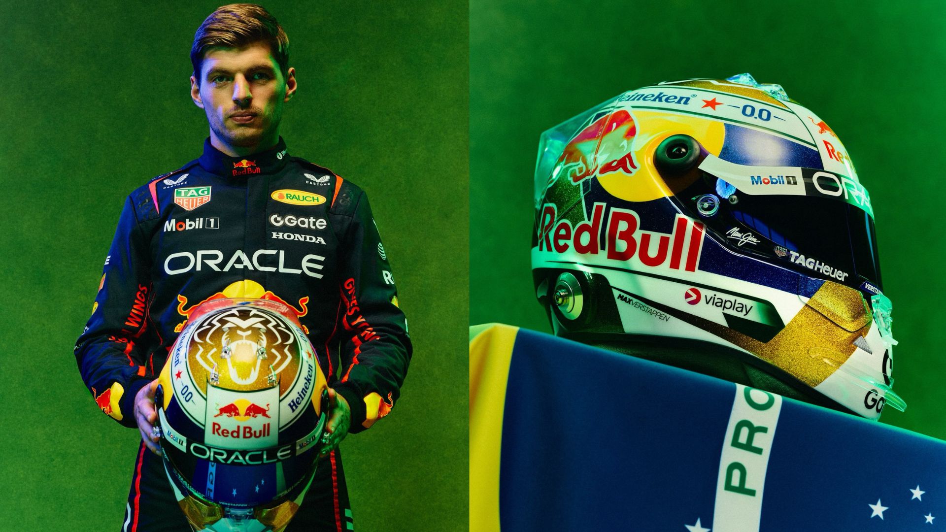 Max revelou o capacete em postagem nas redes sociais -