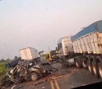 Imagem - Vídeo: grave acidente causa lentidão no trânsito na BR 316, na Grande Belém