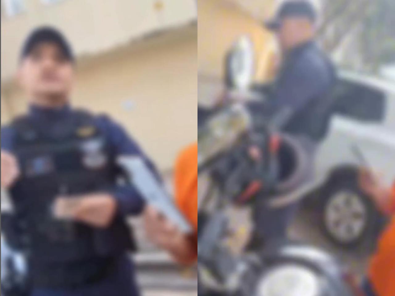 A cena foi registrada na Av. Presidente Vargas e circula nas redes sociais.