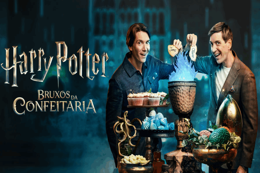 Em “Harry Potter: Bruxos da Confeitaria”, confeiteiros enfrentam desafios para reproduzir cenas marcantes da franquia em doces (Imagem: Reprodução digital | HBO Max)