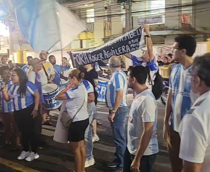 Protesto da torcida do Paysandu -