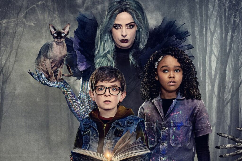 &#8220;Noitários de Arrepiar&#8221; conta a história de um menino que ama contos de terror e precisa utilizá-los para se salvar de uma bruxa malvada (Imagem: Reprodução digital | Netflix)