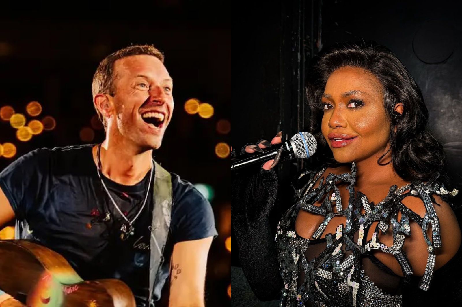 Chris Martin e Gaby Amarantos.