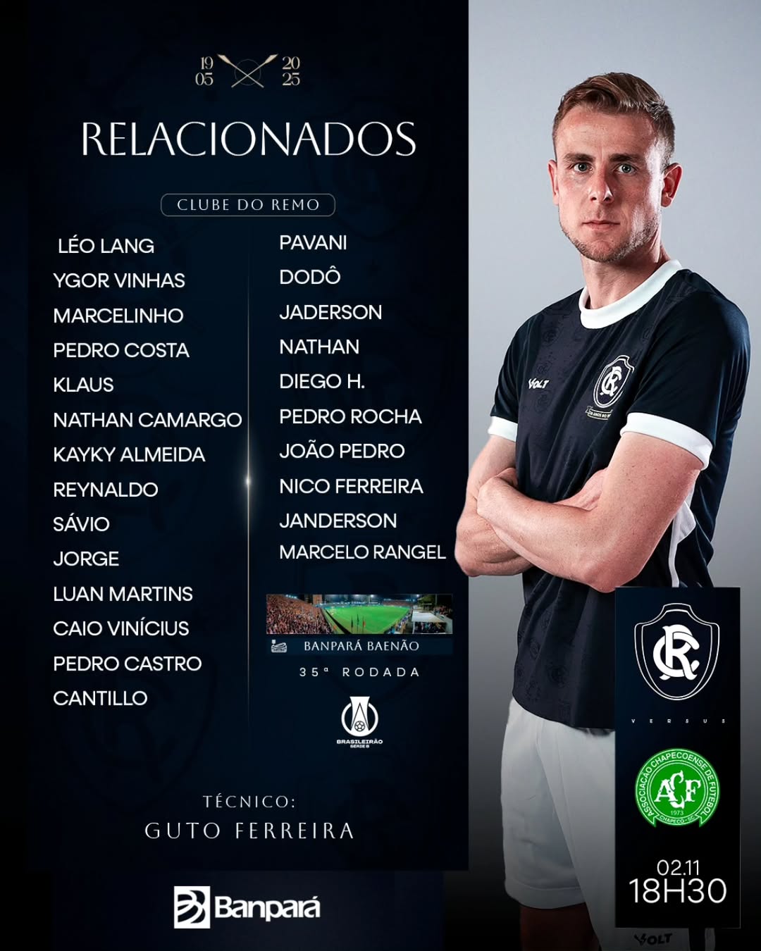 Relacionados para o jogo contra a Chapecoense -