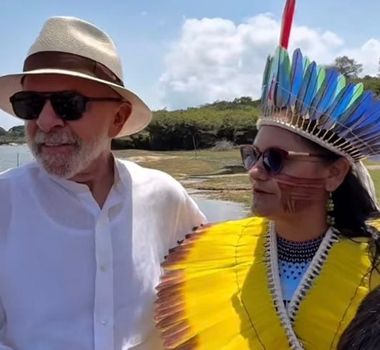 Imagem - 'Prometo que vocês vão ter energia aqui na comunidade indígena', disse Lula em visita no Pará