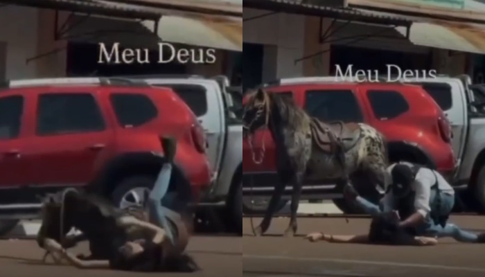 (Menina sofre acidente durante cavalgada em Altamira)