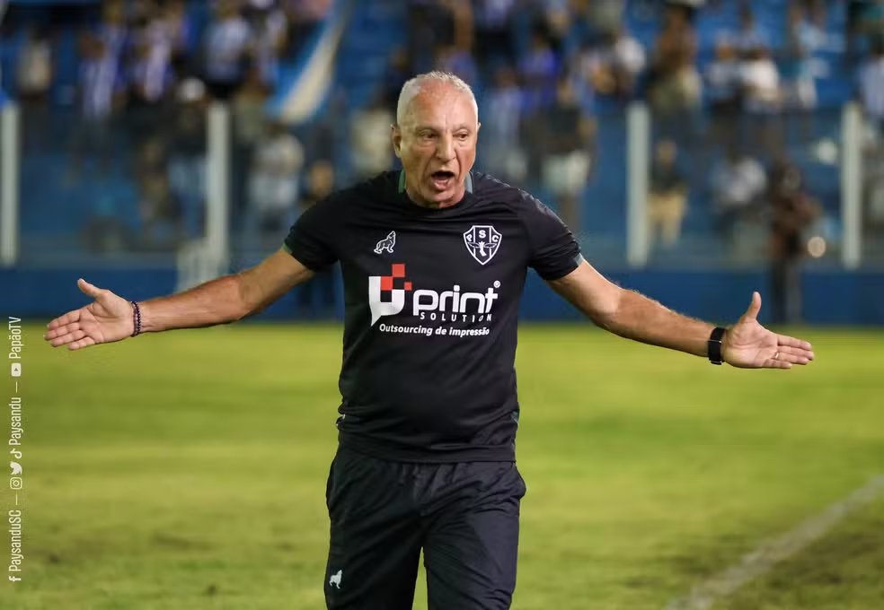 Márcio foi demitido do comando técnico do Papão - 