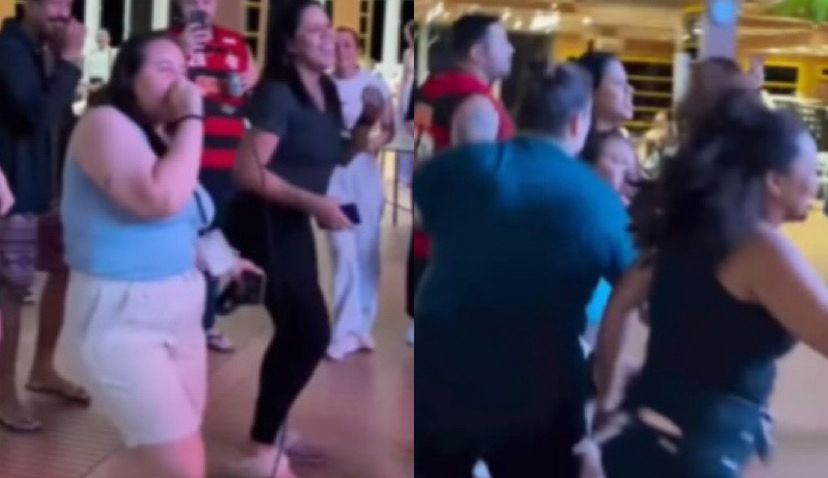 Em um vídeo que circula nas redes sociais, tripulantes aparecem dançando e celebrando o desembarque, contagiando moradores e visitantes com a energia positiva.