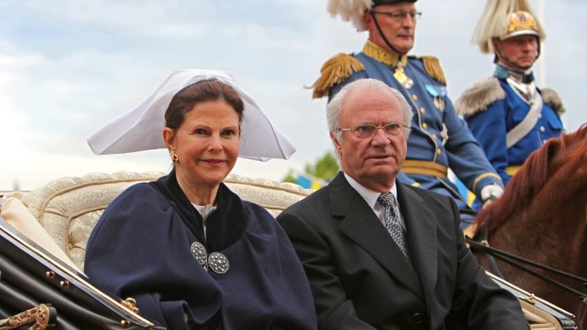O rei da Suécia, Carl XVI Gustaf, e a rainha Silvia Sommerlath
