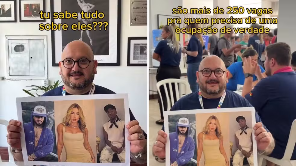 Prefeitura brincou com quem fica 'vidrado' na vida dos famosos -