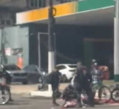 Imagem - Motociclista sofre acidente em via movimentada de Belém