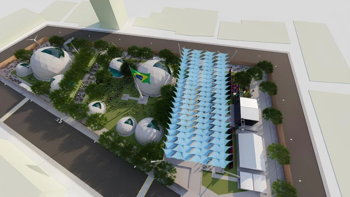 A Free Zone está localizada na Praça da Bandeira, no centro histórico de Belém.