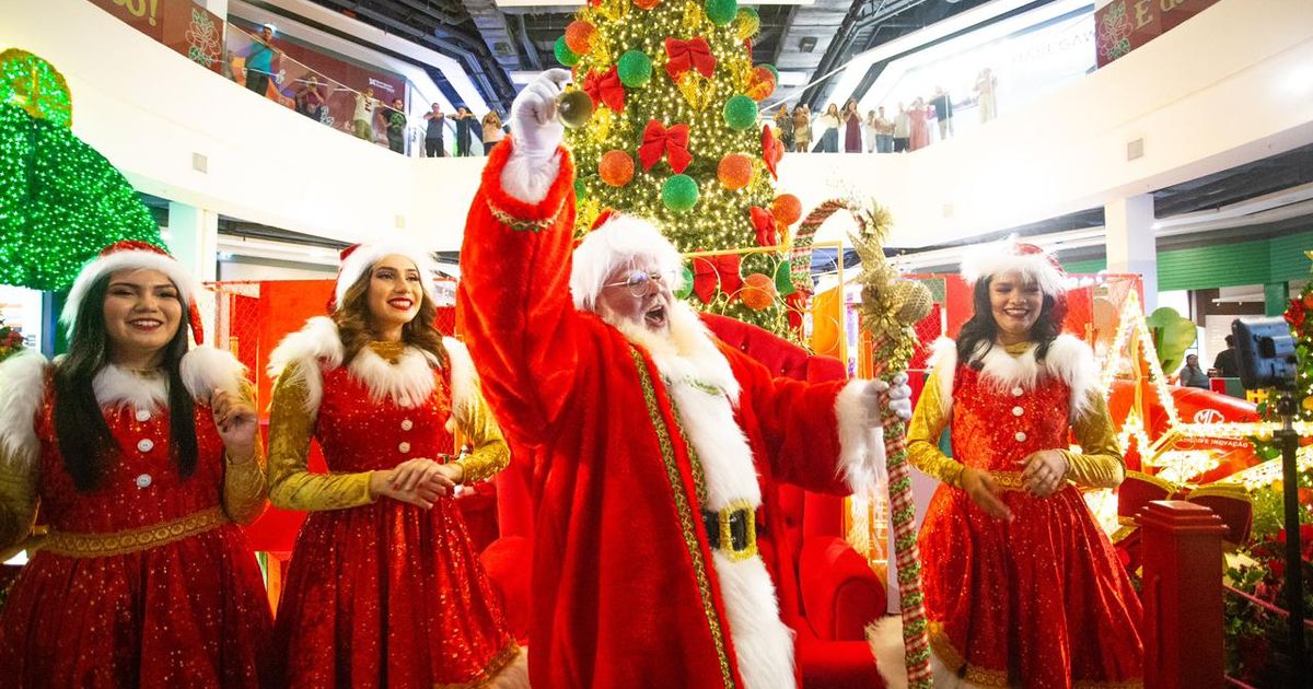 Shopping em Ananindeua inaugura decoração de Natal com grande festa e chegada do Papai Noel.
