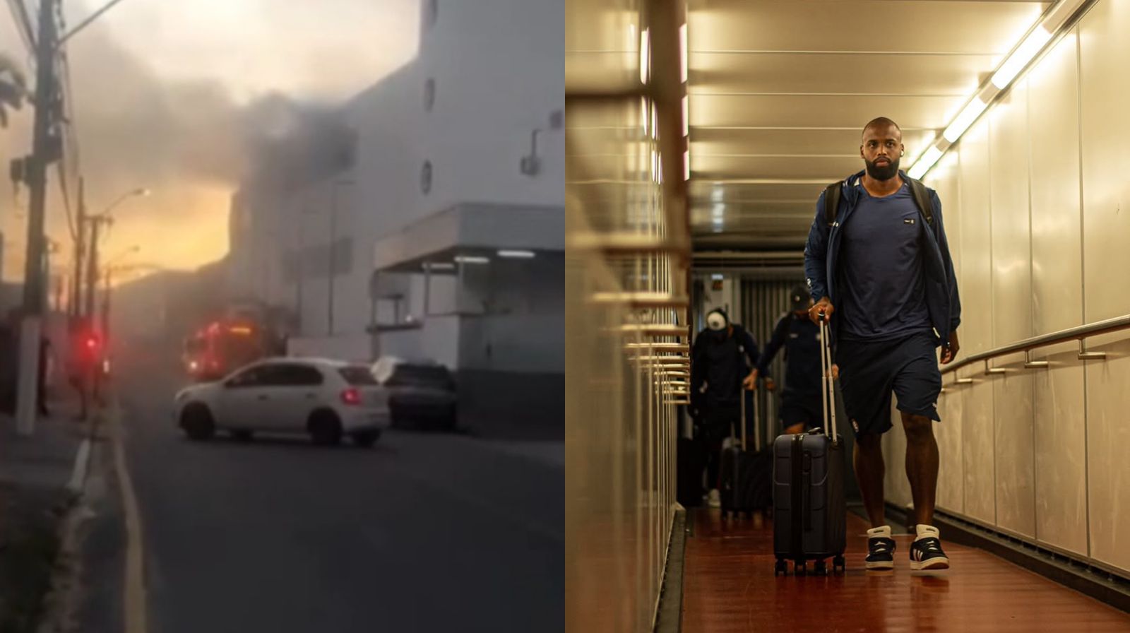 Incêndio em shopping faz jogadores do Remo deixarem hotel às pressas em Florianópolis.