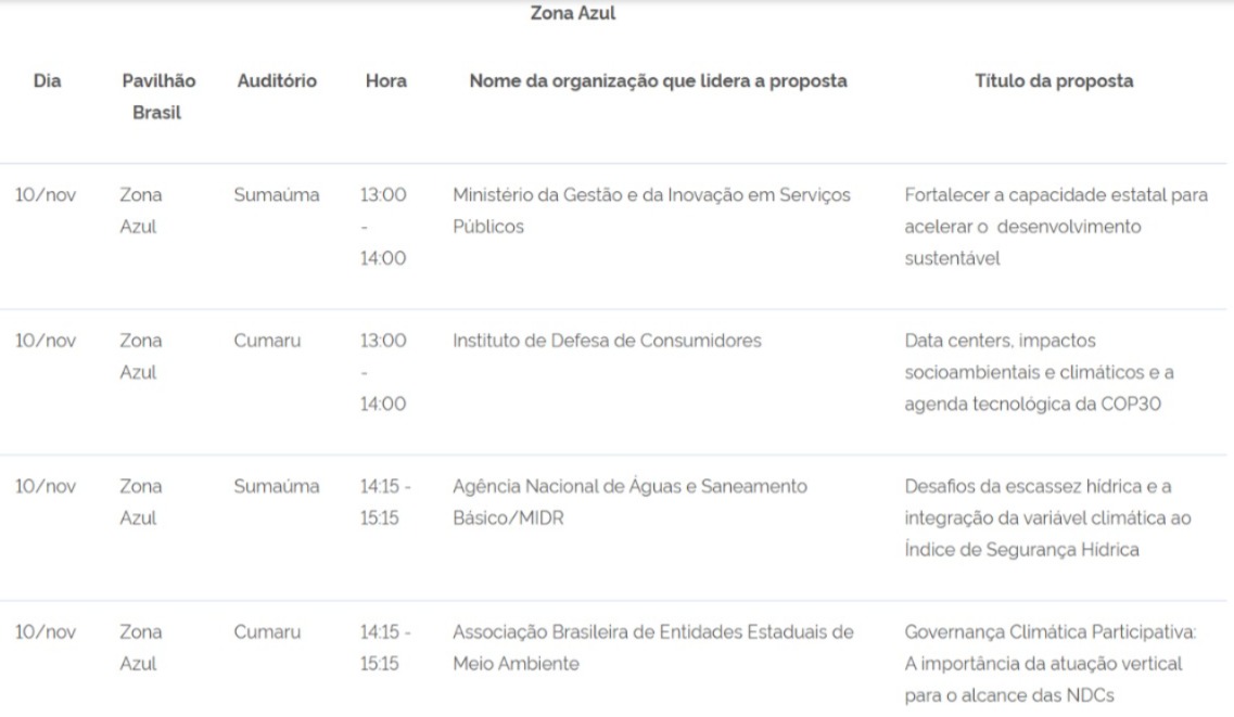 (Programação desta segunda-feira (10).)