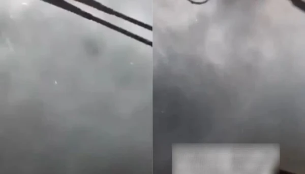 Trabalhador registra força de ciclone que atingiu o Paraná