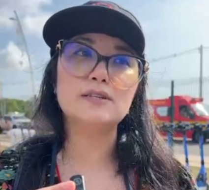 Ativista social do Coalisão Mundial pelas Florestas Janaína Uemura.