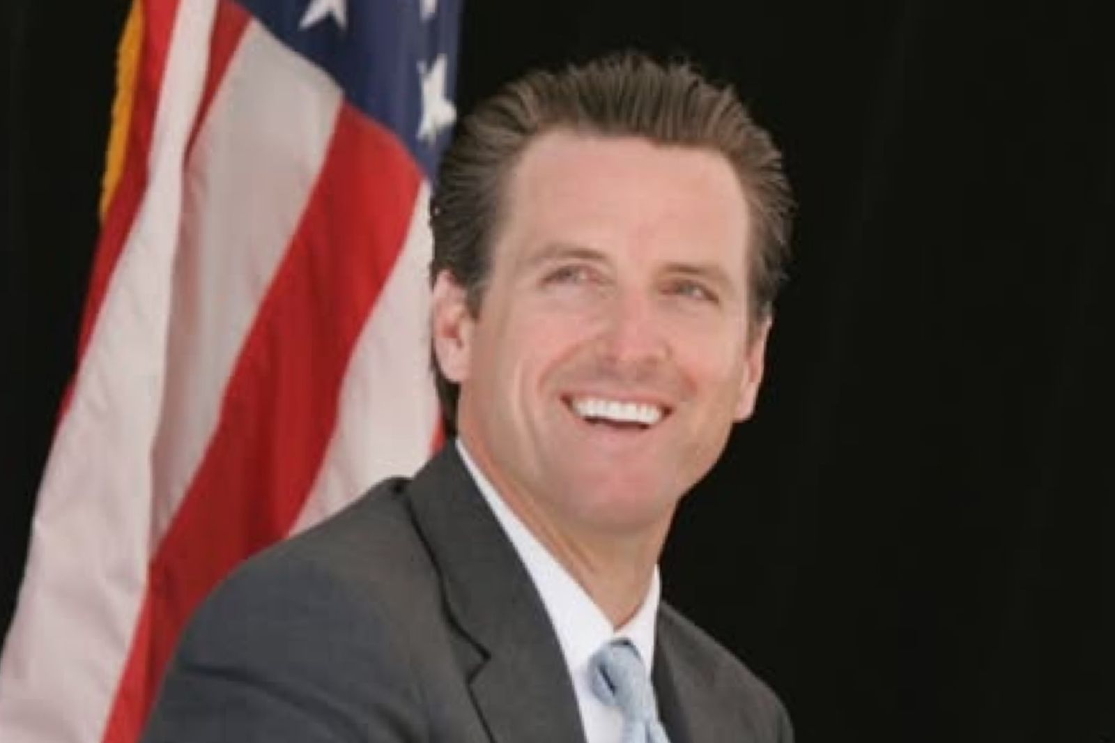 Governador da Califórnia, Gavin Newsom. 