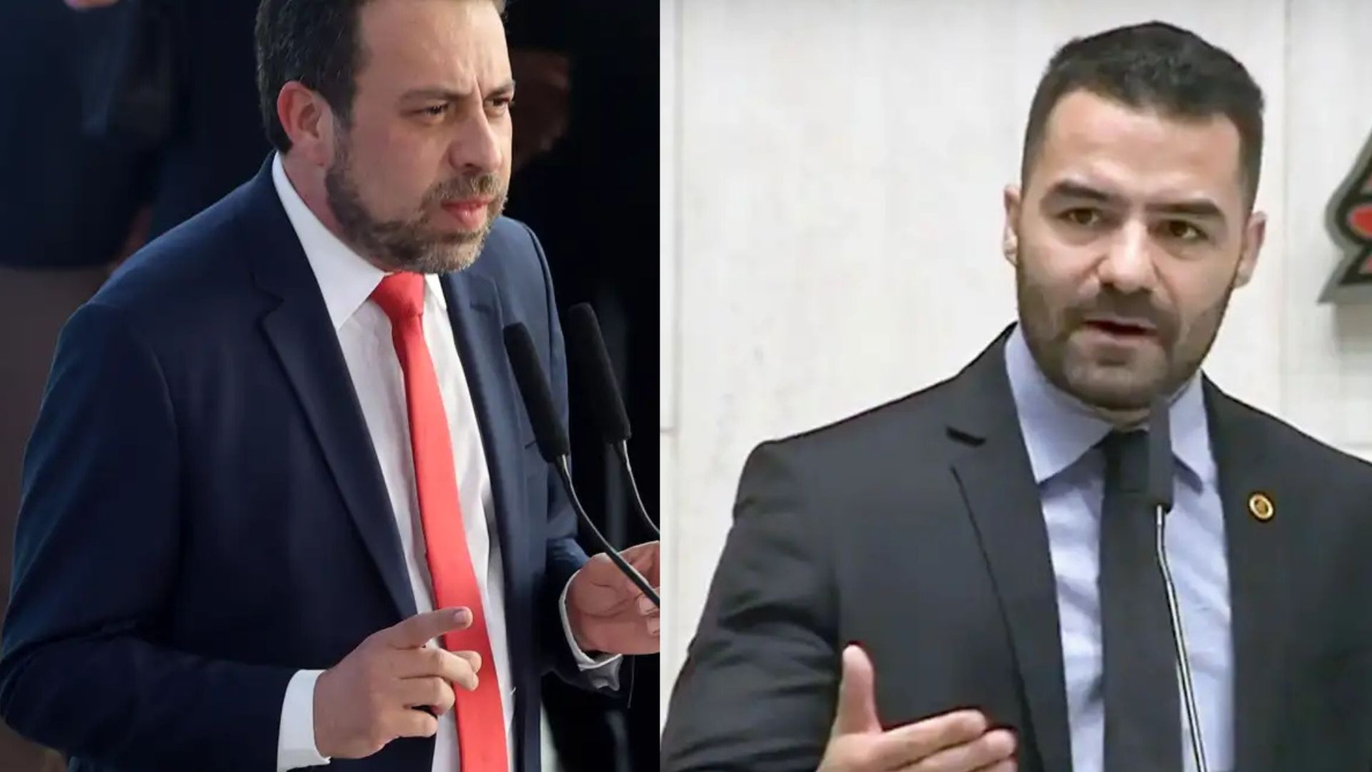 Ministro Guilherme Boulos e o ex-deputado de SP Arthur do Val.