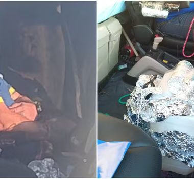 Imagem - Suspeita de bomba: motorista que fechou rodovia é retirado de carreta e trânsito segue interditado