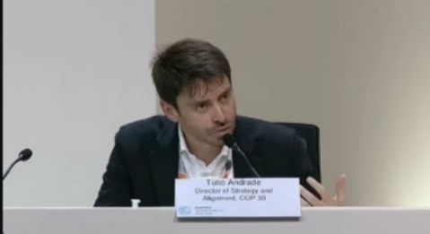 Diretor de Estratégia e Alinhamento da conferência, Túlio Andrade. 