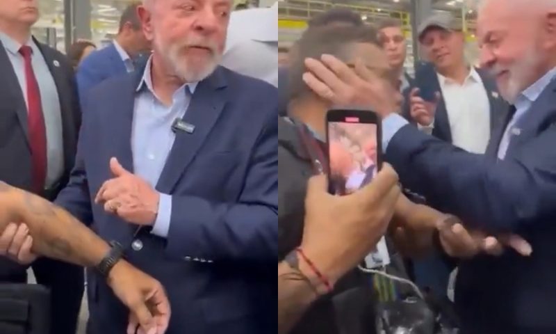 Fotógrafo emociona Lula com tatuagem e declaração