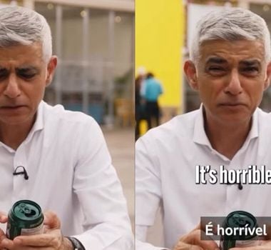 Imagem - No Brasil, prefeito de Londres prova Guaraná e reprova: 'horrível'