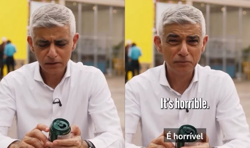 Durante a passagem pelo país, o político britânico teve um momento de descontração e foi desafiado a provar alguns quitutes tipicamente brasileiros