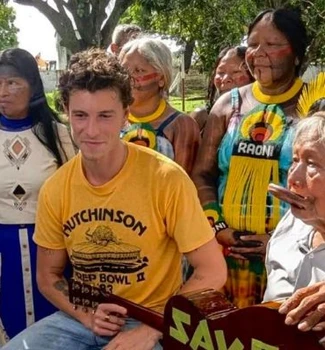 Imagem - Shawn Mendes se une a lideranças indígenas em defesa da natureza, em Belém