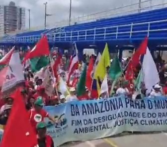 Imagem - Vídeo: Marcha Global pelo Clima finaliza na Aldeia Amazônica, em Belém
