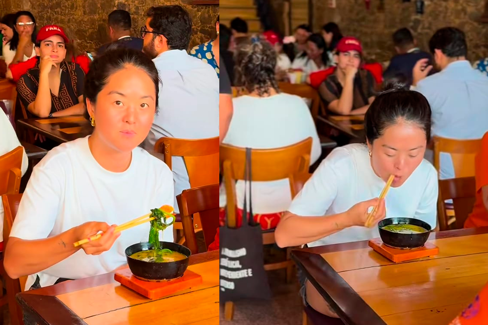 Cena chamou atenção em restaurante de Belém -