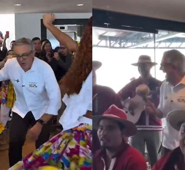 Imagem - Ministro da Saúde surpreende e dança carimbó em lançamento de embarcação em Belém; assista