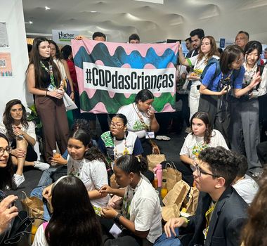Imagem - Crianças assumem protagonismo climático no sétimo dia de COP30