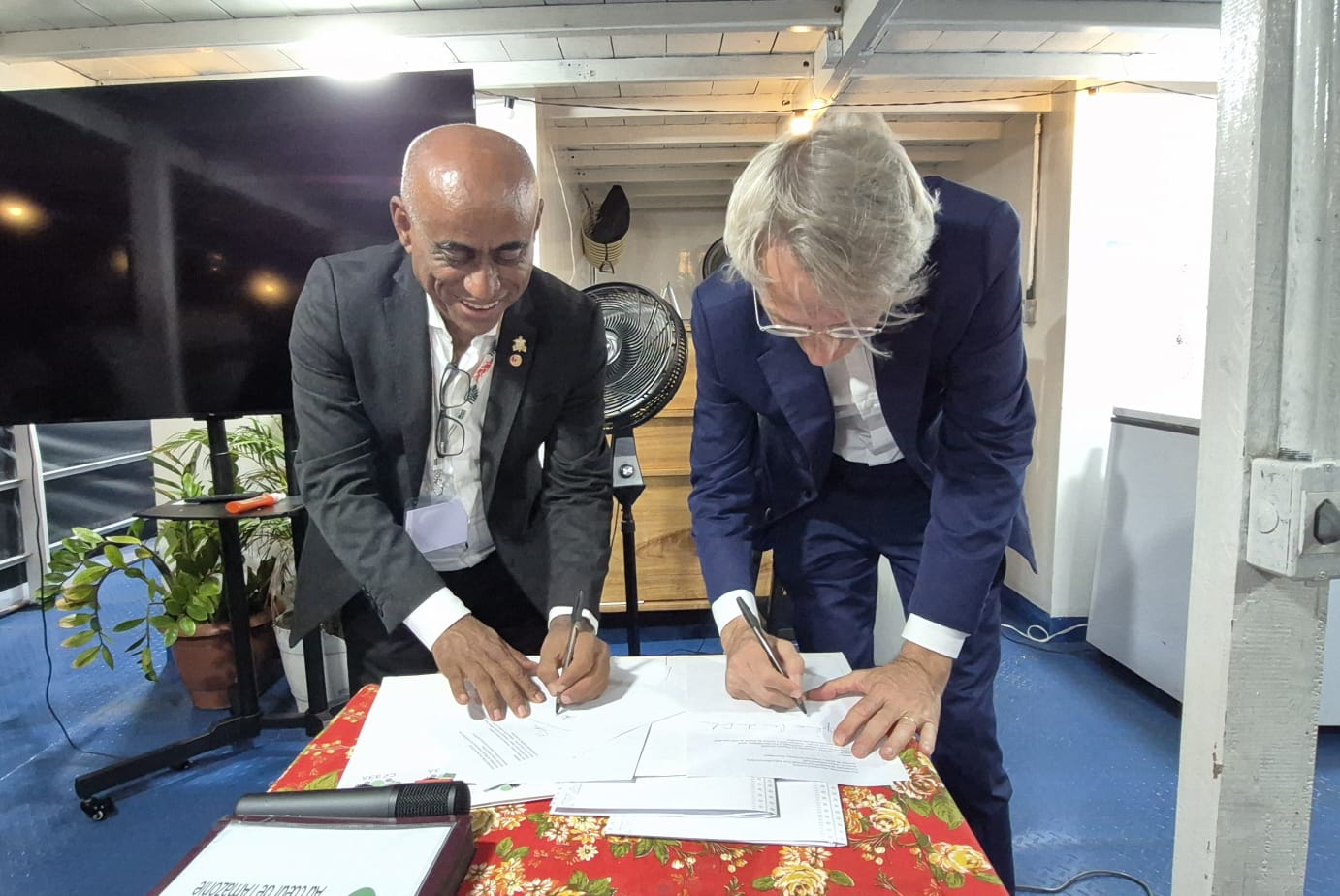 Assinatura da cátedra que une instituições de pesquisa dos dois países