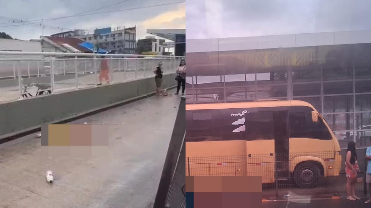 Passageira morre após colisão entre moto e ônibus na grande Belém