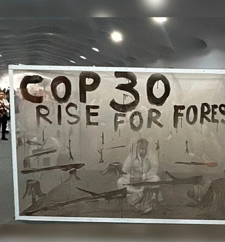 Imagem - Greenpeace pressiona líderes da COP30 por ação rápida contra o desmatamento