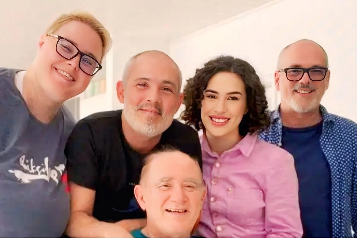  Renato Aragão e os filhos.